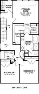 The Frances floor plan by K. Hovnanian Homes. 2nd Floor shown. *Prices, plans, dimensions, features, specifications, materials, and availability of homes or communities are subject to change without notice or obligation.