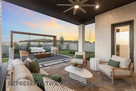 New construction Single-Family house 100 Rainwater Crk, Boerne, TX 78006 plan Kent - image