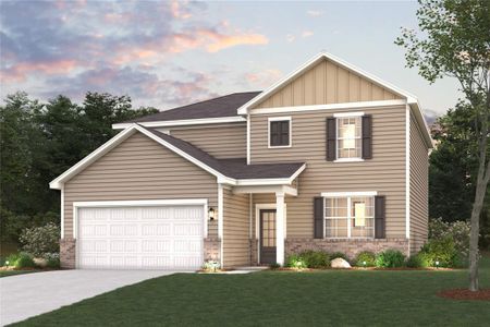 New construction Single-Family house 64 Whispering Oak Wy, Dallas, GA 30132 plan Greenfield - image