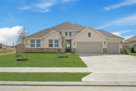 New construction Single-Family house 12907 Old Fashion Cir, Mont Belvieu, TX 77535 plan Barcelona - image