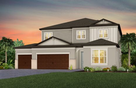 New construction Single-Family house 33247 Legacy Lands Ln, Wesley Chapel, FL 33545 plan Serena 3-Car - image
