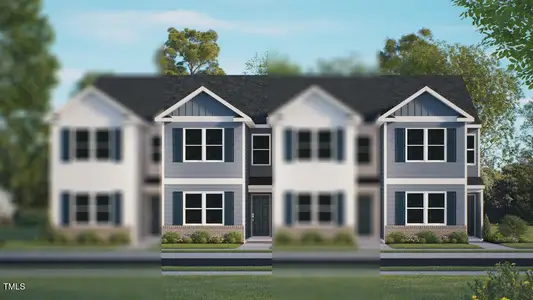 New construction Townhouse house 220 Holmes Corner Dr, Smithfield, NC 27577 plan JONATHAN - image