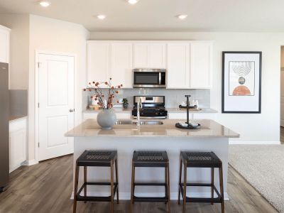 The kitchen has a walk-in pantry and plenty of counter space.