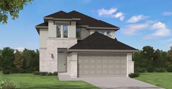 New construction Single-Family house 3228 Raintree, Conroe, TX 77385 plan Trenton - image