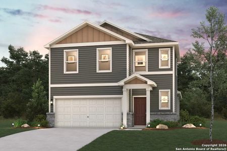 New construction Single-Family house 2302 Crisp Gln, San Antonio, TX 78224 plan Hawthorn - 1802 - image