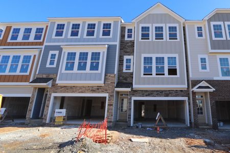 New construction Townhouse house 2327 Bay Minette Sta, Apex, NC 27502 Buckingham - Front Entry Townhomes- photo 0