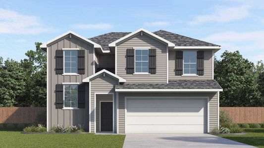 New construction Single-Family house 216 Puerto Plata Ave, Bastrop, TX 78602 plan The Pierce - image