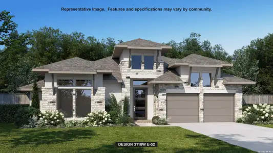 New construction Single-Family house 610 Borchers Blvd, New Braunfels, TX 78132 plan 3118W - image