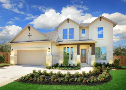 New construction Single-Family house 123 Stetson Ct, Cedar Creek, TX 78612 plan Deerfield II - image