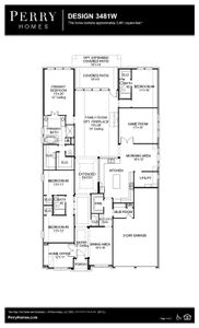 Floor Plan for 3481W