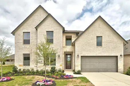 New construction Single-Family house 129 Cloverton Cres, Hutto, TX 78634 plan The Collins - image