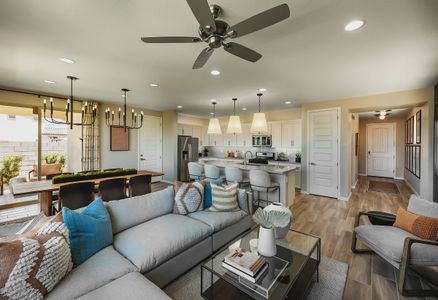 New construction Single-Family house 21466 E Cattle Dr, Queen Creek, AZ 85142 plan 3521 Elevation A - image