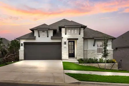 New construction Single-Family house 1405 Blue Moon Dr, Georgetown, TX 78628 plan Denison - image