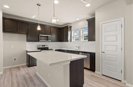 Stainless Steel appliances in Kitchen