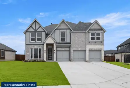 New construction Single-Family house 605 Cherryhurst St, Little Elm, TX 75068 plan Boston 2F (w/Media + 3 Car) - image