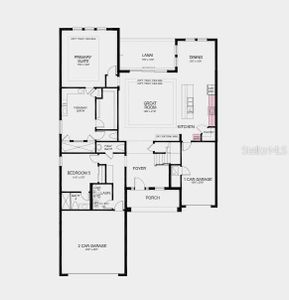 Structural options added include: Gourmet kitchen, 8' interior doors, tray ceilings at primary suite, gathering room, and foyer, shower at upstairs bathroom, and outdoor kitchen rough-in.