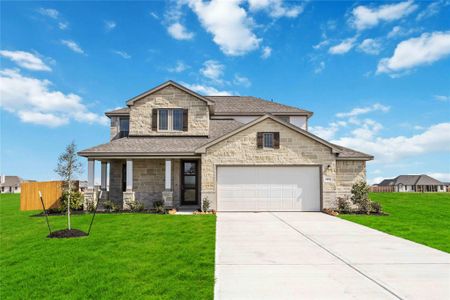 New construction Single-Family house 9519 Sweet Tea Ln, Needville, TX 77461 plan Franklin - image