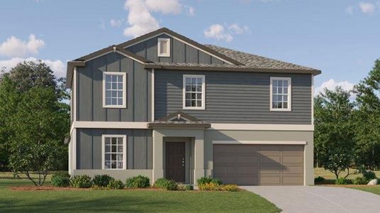 New construction Single-Family house 34743 Kircher Drive, Zephyrhills, FL 33541 Raleigh- photo 0