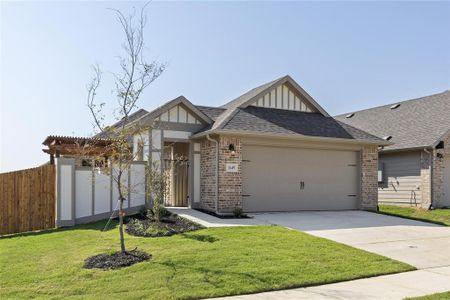 New construction Single-Family house 1649 Edgeway Dr, Aubrey, TX 76227 Harwood- photo 0