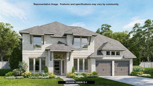 New construction Single-Family house 416 Starlight Grove Ct, Katy, TX 77493 plan 3398W - image