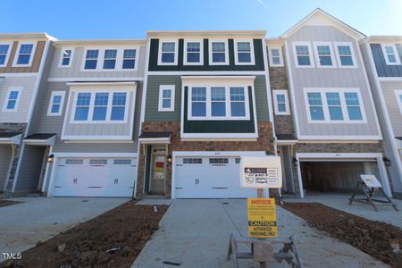 New construction Townhouse house 2337 Bay Minette Sta, Apex, NC 27502 Kensington - Front Entry Townhomes- photo 0