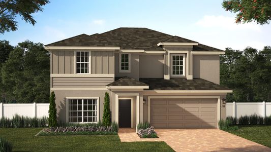 Elevation 1 with Optional Cladding | Newcastle | Trinity Place | New Homes In St. Cloud, FL | Landsea Homes