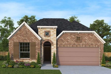 New construction Single-Family house 8935 Gray Fox Trl, Manvel, TX 77578 plan The Penmark - image