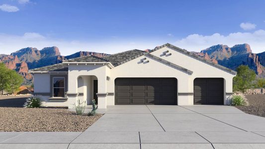 New construction Single-Family house 12465 E Agave Ln, Florence, AZ 85132 plan Courtland - image