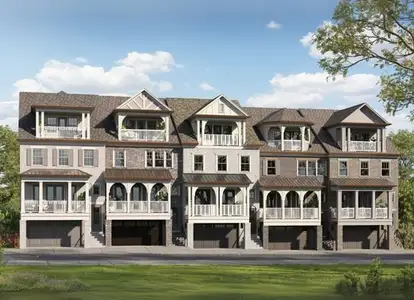 New construction Townhouse house 3710 Mathis Airport Pkwy, Suwanee, GA 30024 plan The Lawrence - image