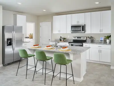 Kitchen in Yellowstone model at Salt Meadows in Parrish.