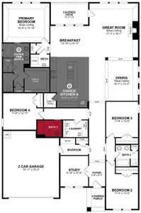 Beazer Homes Enclave at Legacy Hills Driftwood Floorplan.