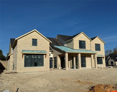 Cut Stone Exterior Front, sides & rear.