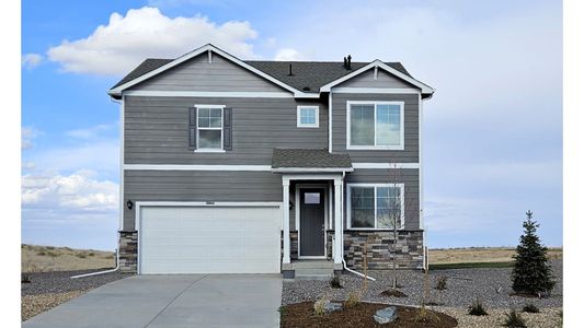 New construction Single-Family house 3319 Belleville Ridge Rd, Elizabeth, CO 80107 HOLCOMBE- photo 0