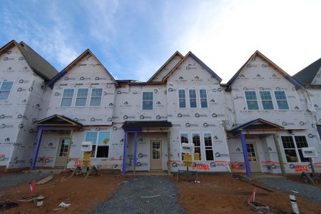 New construction Townhouse house 3193 Mission Olive Pl, New Hill, NC 27562 Hazelnut - Townhome Series- photo 1 1