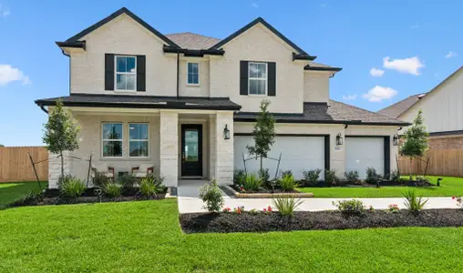 New construction Single-Family house 12006 St. Augustine Dr, Mont Belvieu, TX 77535 plan Santa Fe - image