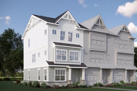 New construction Townhouse house 2420 Adrift Rd, Fuquay Varina, NC 27526 plan Atlas End Unit - image