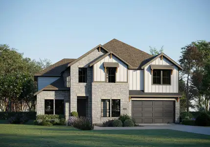 New construction Single-Family house 1628 Pueblo Pass, Leander, TX 78641 plan Harrison - image