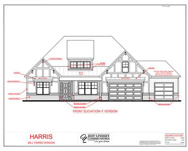 New construction Single-Family house Peachtree City, GA 30269 plan Harris F - image