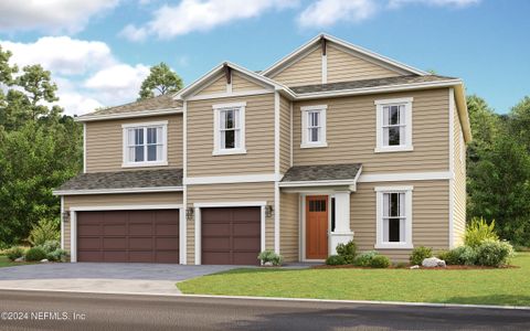 New construction Single-Family house 3591 Melcon Farms Way, Jacksonville, FL 32223 Luzon- photo 0