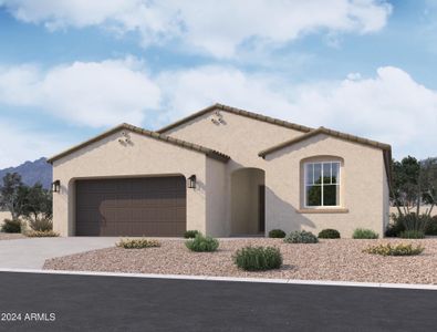 New construction Single-Family house 24076 W Hidalgo Avenue, Buckeye, AZ 85326 Marigold Homeplan- photo 0