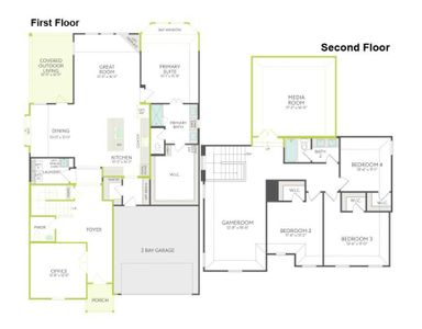 New construction Single-Family house 7204 Indian Paintbrush Ln, Little Elm, TX 76227 plan Lillian - image