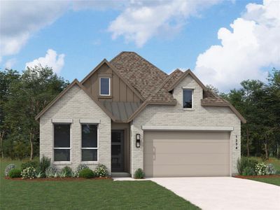 New construction Single-Family house 3708 American Paint Dr, Aubrey, TX 76227 plan Continental - image