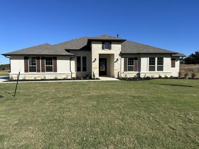 New construction Single-Family house 125 Rancho Deluxe, Liberty Hill, TX 78642 Amber A- photo 0