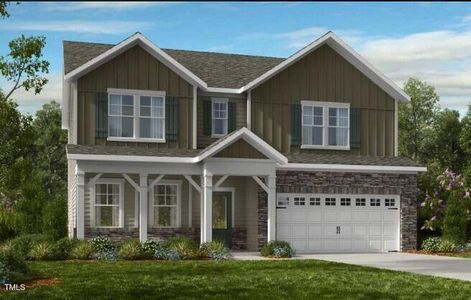 New construction Single-Family house 1125 Sun Springs Rd, Wake Forest, NC 27587 Andrews- photo 0