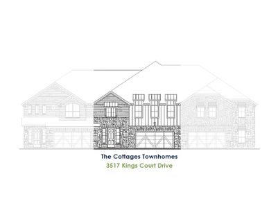 New construction Townhouse house 3521 Jester Dr, Lewisville, TX 75056 plan TH Building 26 Unit 2 C - image