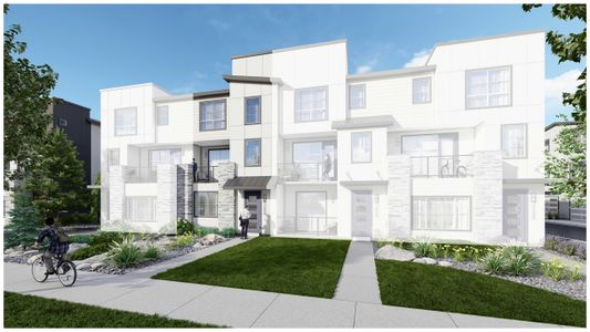 New construction Townhouse house 10746 Spalding Vw, Colorado Springs, CO 80908 plan Oliver - image