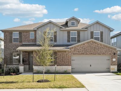 New construction Single-Family house 116 Divisadero Dr, Hutto, TX 78634 plan The Frontier (560) - image