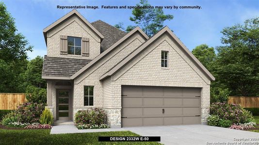 New construction Single-Family house 13210 Klein Prairie, San Antonio, TX 78253 Design 2332W- photo 0