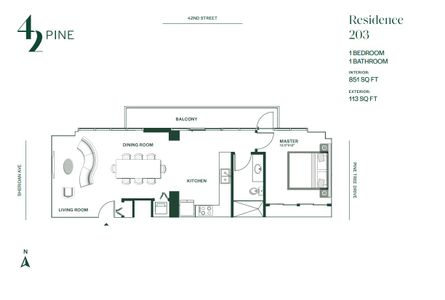 New construction Condo house 340 W 42 St, Miami Beach, FL 33140 plan 203 - image
