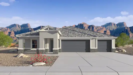 New construction Single-Family house 2616 W Sentiero Ave, Apache Junction, AZ 85120 plan Courtland - image